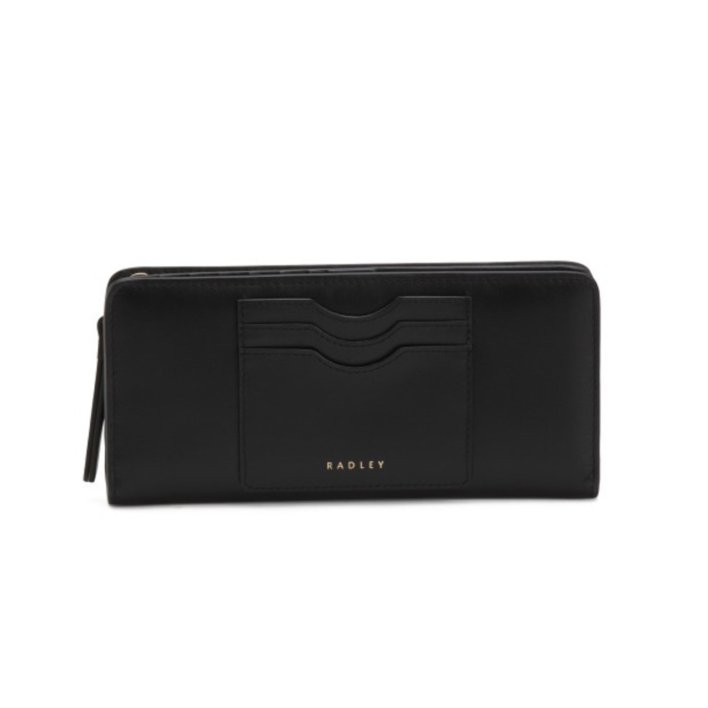 Radley London Bifold Matinee Wallet Black Leather 8" Wide x‎ 4" High Organizer